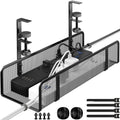 Under Desk Cable Management Tray Wire Management Desk Cable Organizer Cable Management Box Cord Organizer Under Desk Storage Cable Raceways for Office Home - No Damage to Desk No Drill