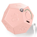 KADAMS Pomodoro Timer Desk Productivity Timer Cube - Rotating 11 Pre-Sets Countdown Dodecagon Timer- Flip Gravity Timer- Vibrate Mute Rechargeable - Kid Kitchen Cook Workout Exercise Study ADHD Pink